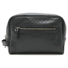 Gucci-Borsa a mano Micro Guccissima di Gucci-Nero