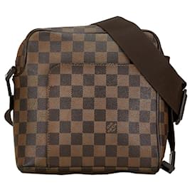 Louis Vuitton-Louis Vuitton Damier Olaf PM Schultertasche-Braun