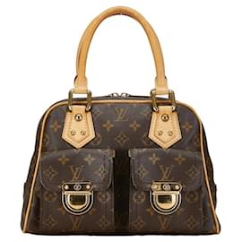 Louis Vuitton-Louis Vuitton Monogram Manhattan PM Handtasche-Braun