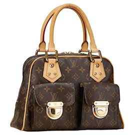 Louis Vuitton-Louis Vuitton Monogram Manhattan PM Handtasche-Braun