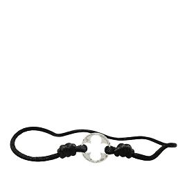 Bracciale Charm Monogram Empreinte Louis Vuitton Nero