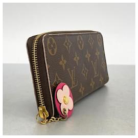 Louis Vuitton-Portafoglio lungo Monogram Louis Vuitton-Marrone,Rosa