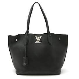 Louis Vuitton-Borsa Tote Lock Me Go di Louis Vuitton-Nero