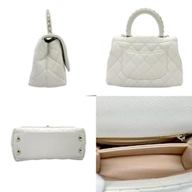 Chanel-Borsa a mano Chanel Borsa a spalla Coco Handle XXS-Bianco