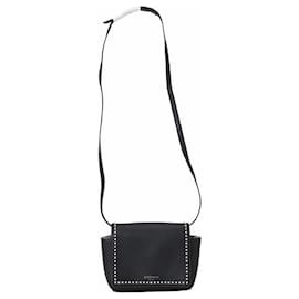 Autre Marque-J&M Davidson Drawer Exclusive LAMIA Studded Shoulder Bag-Black