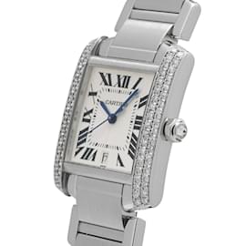 Cartier-Cartier Tank Francaise LM Bezel Diamond Men's Watch-Other