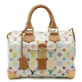 Louis Vuitton-Borsa Speedy 30 Monogramma Multicolore Louis Vuitton-Bianco