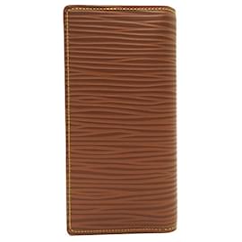 Louis Vuitton-Louis Vuitton Epi Brown Bi-fold Wallet-Brown