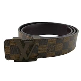 Louis Vuitton-Louis Vuitton M9807 Santur LV Initial Damier Gürtel-Braun