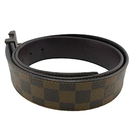 Louis Vuitton-Louis Vuitton M9807 Santur LV Initial Damier Gürtel-Braun