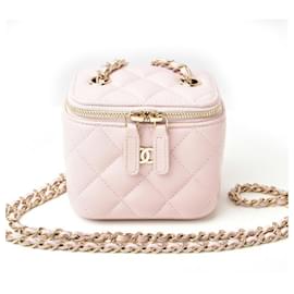 Chanel-Borsa a Spalla Vanity Case Piccola di Chanel-Rosa