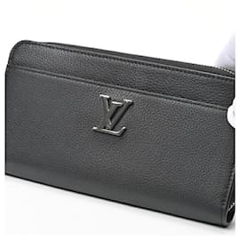 Louis Vuitton-Portafoglio lungo Zippy Lock Me di Louis Vuitton-Nero