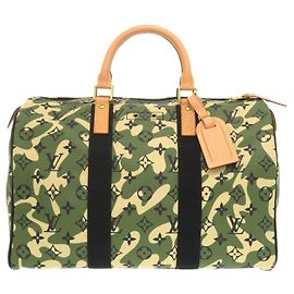 Louis Vuitton Speedy 35 Monogram Boston Tasche Grün