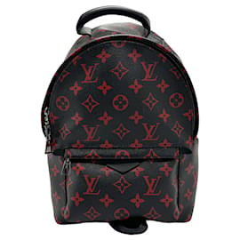 Louis Vuitton-Zaino Palm Springs PM Monogram Anfleur Rouge di Louis Vuitton-Nero,Rosso