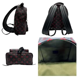 Louis Vuitton-Zaino Palm Springs PM Monogram Anfleur Rouge di Louis Vuitton-Nero,Rosso