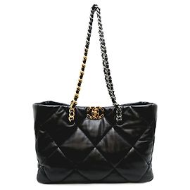Borsa Tote Chanel 19 Chain per donne Nero
