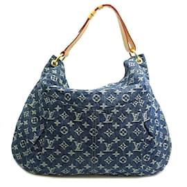 Louis Vuitton-Louis Vuitton Monogram Denim Schultertasche-Blau