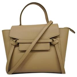 Céline-Borsa a cintura Nano di Celine in pelle beige-Beige