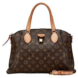 Louis Vuitton-Louis Vuitton Monogram Rivoli MM Handtasche-Braun,Monogramm