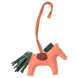 Hermès Hermes Rodeo PM Handbag Charm Red Orange Coral