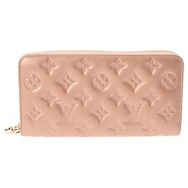 Louis Vuitton-Portafoglio Zippy Monogram Louis Vuitton in Oro Rosa-D'oro