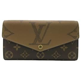 Louis Vuitton-Portafoglio lungo marrone Louis Vuitton per donne-Marrone