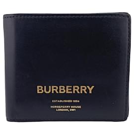 Burberry-Burberry Thomas Burberry Bi-fold Wallet-Black