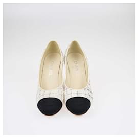 Chanel-Chanel Multicolor CC Cap Toe Pumps-Multiple colors