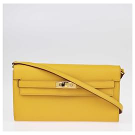 Hermès-Portafoglio Kelly To Go Epsom Giallo Ambra di Hermès-Altro