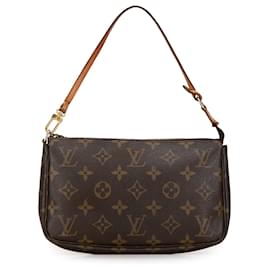 Louis Vuitton-Braune Louis Vuitton Monogram Pochette Accessoires Schultertasche-Braun