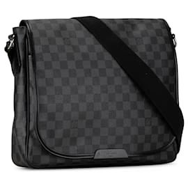 Louis Vuitton-Schultertasche Daniel MM Damier Graphite Louis Vuitton Schwarz-Schwarz