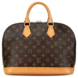 Louis Vuitton-Brown Louis Vuitton Monogram Alma PM Handbag-Brown