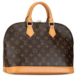 Louis Vuitton-Brown Louis Vuitton Monogram Alma PM Handbag-Brown