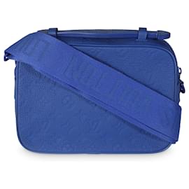 Louis Vuitton-Louis Vuitton Blue Taurillon Monogram S Lock Messenger-Blue