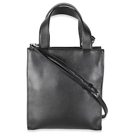 Prada-Prada Black Nappa Small Triangle Pocket Tote-Black