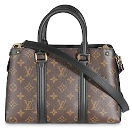 Louis Vuitton-Louis Vuitton Soufflot BB aus schwarzem Monogramm-Canvas-Braun,Schwarz