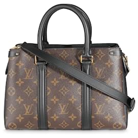 Louis Vuitton-Louis Vuitton Soufflot BB aus schwarzem Monogramm-Canvas-Braun,Schwarz