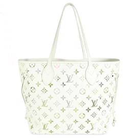 Louis Vuitton-Louis Vuitton Monogram Empreinte Sunrise Aquarelle Neverfull MM-Rosa,Vermelho,Bege,Laranja