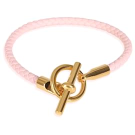 Hermès-Bracciale Glenan placcato oro Hermès in Rosa Sakura-Altro