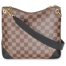 Louis Vuitton-Louis Vuitton Schwarze Damier Ebene Canvas Odeon PM-Schwarz