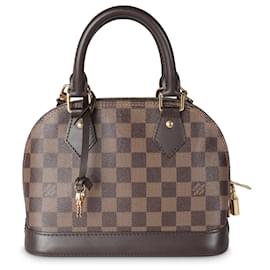 Louis Vuitton-Louis Vuitton Damier Ebene Canvas Alma BB-Braun