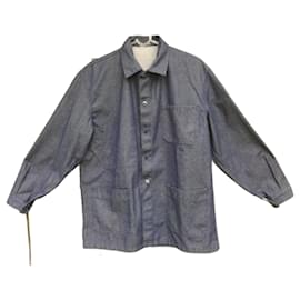 Autre Marque Blue Cotton Work Jacket Size S Blue