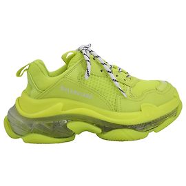 Balenciaga Triple S Sneakers mit transparenter Sohle aus gelbem Polyester Gelb
