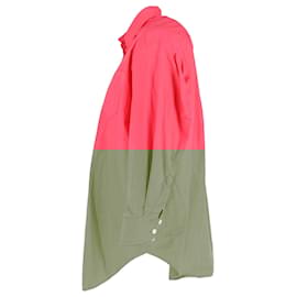 Autre Marque-The Frankie Shop Button-Down Shirt in Bright Pink Cotton-Pink