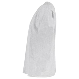 Balenciaga-Balenciaga London Wide Fit T-Shirt in Light Grey Cotton-Grey