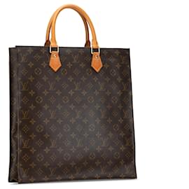 Louis Vuitton-Braune Monogramm Sac Plat Louis Vuitton-Braun