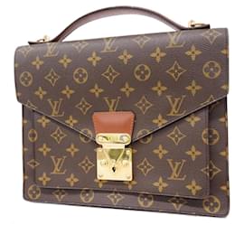 Louis Vuitton-Louis Vuitton Monogram Monceau Handbag-Brown,Monogram