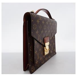 Louis Vuitton-Louis Vuitton Monogram Monceau Handbag-Brown,Monogram