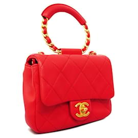 Chanel-Borsa in pelle di agnello rossa Chanel-Rosso