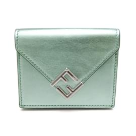 Fendi-Fendi FF Diamond 8M0480 Women's Leather Wallet-Other